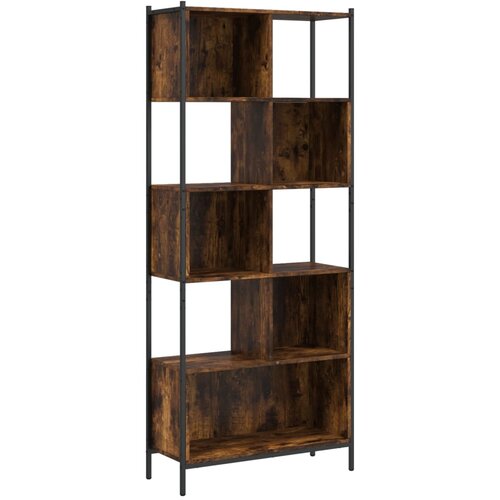Maison Chic Knjižna omara - Knjižni regal dimljeni hrast 72x28x172 cm inženirski les, (21724954) Slike