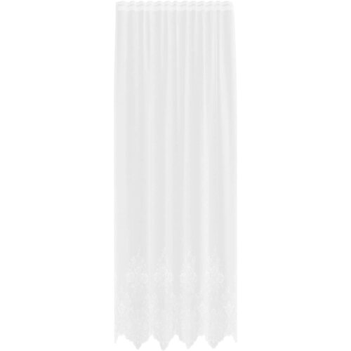 vidaXL Čipkasta Zavesa z zavesami Bela 260 x 150 cm Poliester, (5000149416) Cene