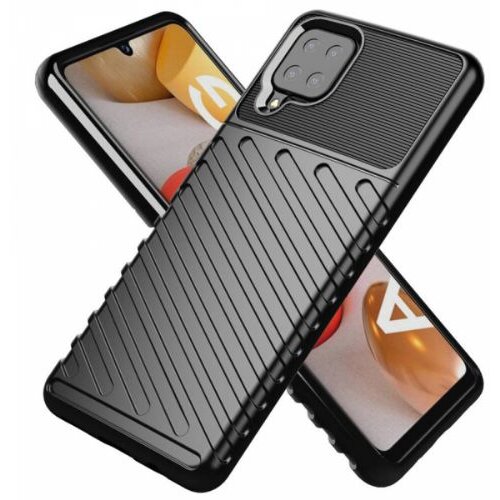 Nillkin silikonski ovitek tunder armor za samsung galaxy A12 A125 - črn Slike