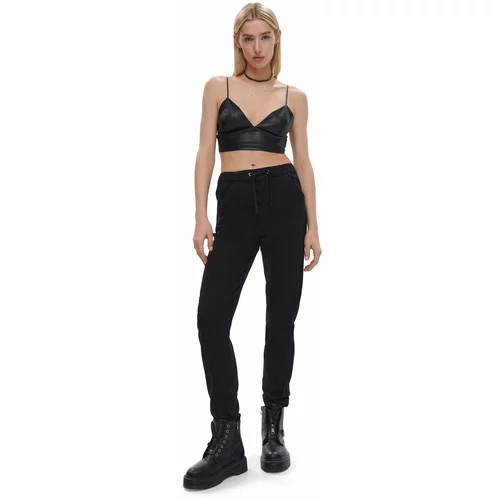Cropp ženske jogger hlače od trapera - Crna  1625S-99J