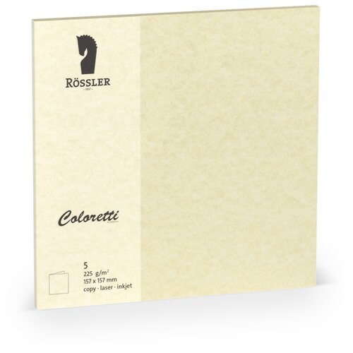 Grupo DVOJNA KARTICA 157X157 COLORETTI 5 EN PERGAMENT KREM, (20861894) Slike