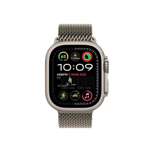 Apple watch ultra 2 gps + cellular 49mm natural titanium case/natural titanium milanese loop - m (mx5r3se/a) Cene