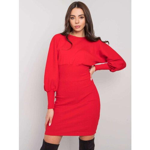 RUE PARIS Dress-RV-SK-6079.65-Red Slike