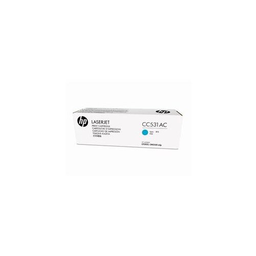 HP CONTRACT CC531AC moder, white-box toner Slike