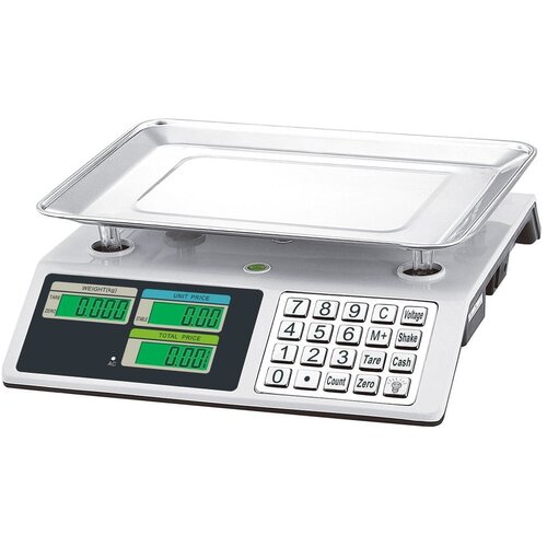 INOX digitalna elektronska vaga do 40 kg osvijetljeni LCD Slike