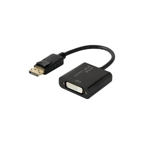 Renkforce DisplayPort / DVI adapter [1x DisplayPort utikač - 1x DVI-utičnica 24+5pol.] crni, pozlaćeni kontakti Slike