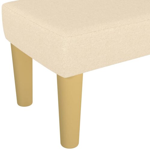  Klupa krem 70 x 30 x 30 cm od tkanine Slike
