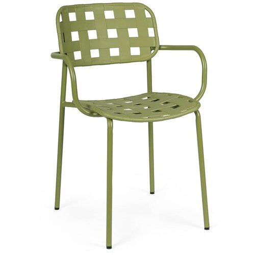BIZZOTTO Zelene metalne vrtne stolice u setu 4 kom Clover &amp;ndash; Slike