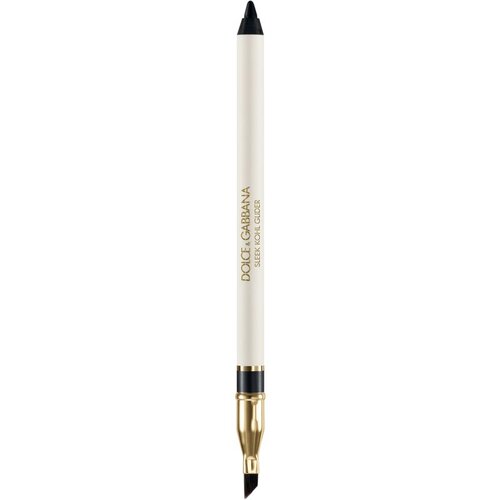 Dolce &amp;amp; Gabbana Sleek Kohl Glider olovka za oči s kistom nijansa 01 Total Black - True Black 1.2 g Slike