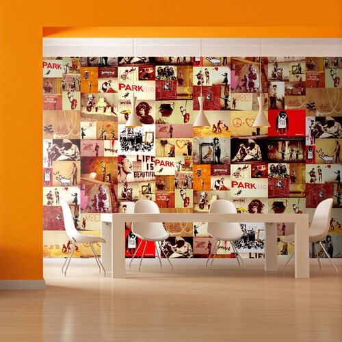  Tapeta - Collage - Banksy 50x1000 Slike
