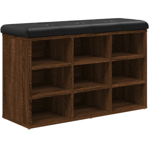 Maison Chic Klop za čevlje - Sedež za čevlje rjavi hrast 82x32x50 cm inženirski les, (21776380) Slike