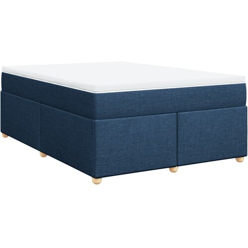 vidaXL Box spring postelja z vzmetnico modra 140x190 cm blago, (21309533) Cene