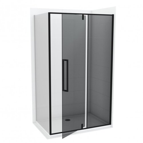 Copen Stakleni paravan CONCEPT ABSOLUT BLACK 80x200cm dark staklo 6mm pivot i fiksno staklo (C-02-B6200F) Cene