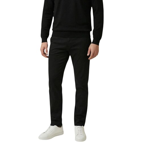 Antony Morato Hlače Chino / Carrot MARK SLIM FIT WITH LOGOED RUBBER FLAG MMTR00780-FA800197 Črna Cene