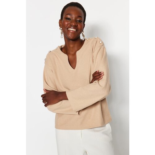 Trendyol Blouse - Beige - Relaxed fit Slike