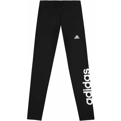 ADIDAS SPORTSWEAR Sportske hlače 'Essentials Linear Logo ' crna / bijela