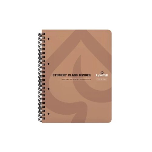 Sazio Neo Basic spiral 100, sveska sa spiralom, A4, 100 lista, Social Slike