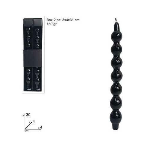  SVIJEĆE KUGLE 30 CM SET 2/1 CRNE Cene
