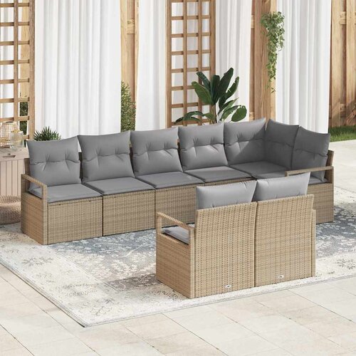  Set sofe 8 pcs Bež poliratan Cene