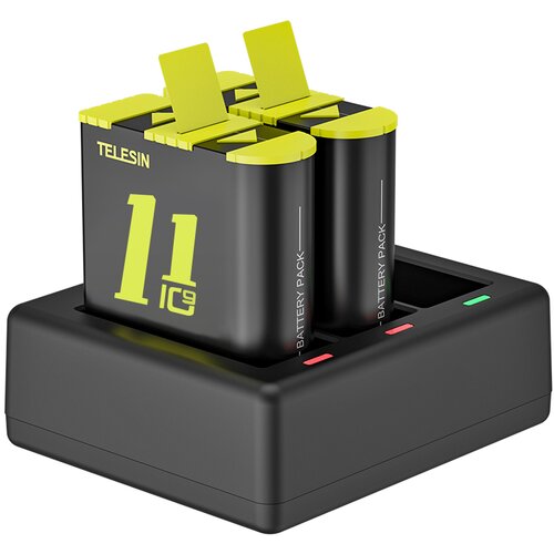 GoPro Punjač za 3 baterije + 2 dodatne baterije za Hero 12/11/10/9 Slike