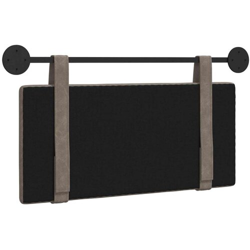  Držeće uzglavlje Zidne Sivi 90 x 55 x 5 cm Antikni PU - Sivi 80 cm bez LED Slike