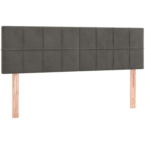  Uzglavlja 2 kom tamnosiva 72 x 5 x 78/88 cm bar&amp;scaron;unasta Slike