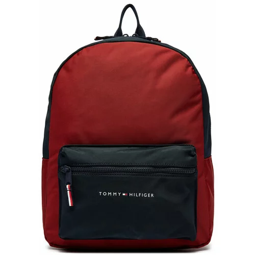 Tommy Hilfiger Nahrbtnik Essential Colorblock Backpack AU0AU01917 Rdeča
