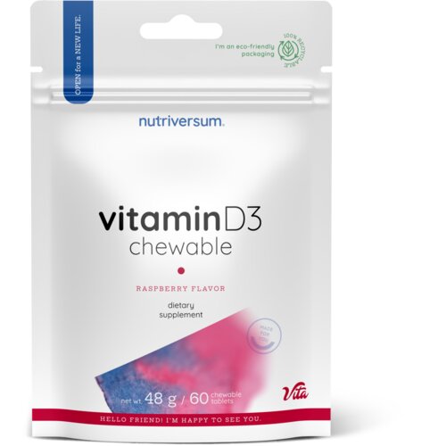 NUTRIVERSUM vitamin D3 chews – ukusne tablete za zdravlje kostiju i imunitet Slike