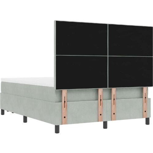  Krevet s kutijom s madracem i klupom svjetlosive boje 160x200 cm bar&amp;scaron;un Slike
