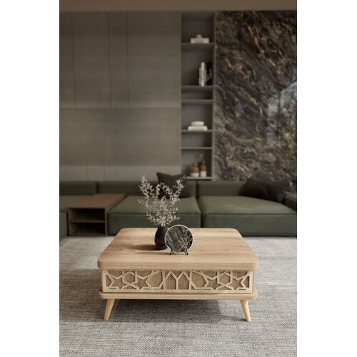 Hanah home Stol za dnevni boravak Ottowa Ada 90x38x60 cm, Bež Cene