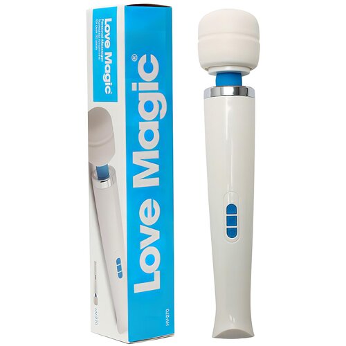 Love Magic Wand - masažni vibrator za polnjenje (bela) Slike