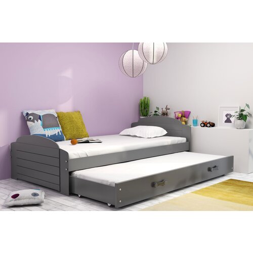 BestBed DJE�JI KREVET LILI 2 S DODATNIM LE�AJEM 200X90 (VI�E BOJA)-Grafit-grafit Cijene