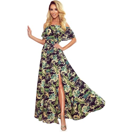 Numoco Long dress with ruffle Slike