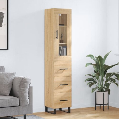  Visoka komoda hrasta sonome 34,5x34x180cm od konstruiranog drva Cijene