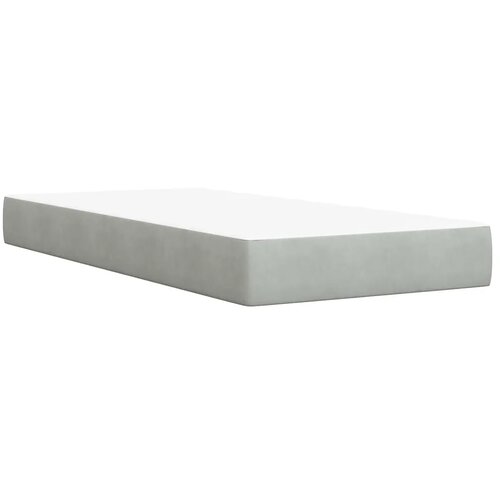  Krevet od pjene s madracem i LED-om Svjetlosiva 180 x 200 cm - Svjetlosiva 180 x 200 cm Dizajn s rombovima Slike