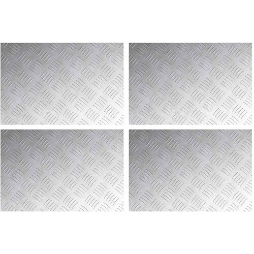 Stepenica Pravokutni 4 pcs Srebrno 60 x 40 cm Aluminij Slike