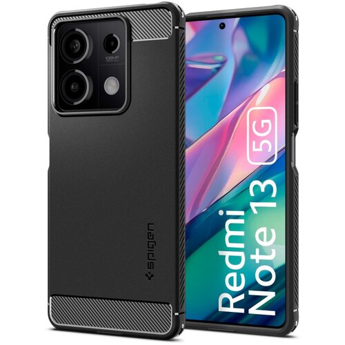 Spigen Rugged Armor ovitek za Xiaomi Redmi Note 13 5G - črna Cene
