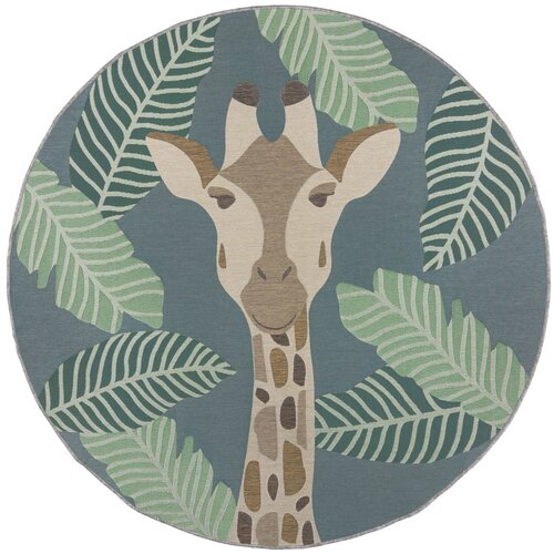 Flair Rugs Zelena okrogla zunanja preproga &amp;oslash; 160 cm Eric - Flair Rugs Slike