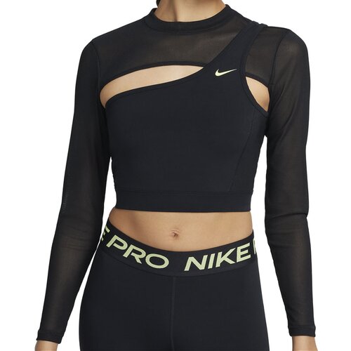 Nike ženski top W NP LS Top Cropped NVTY FB5683-010 Slike