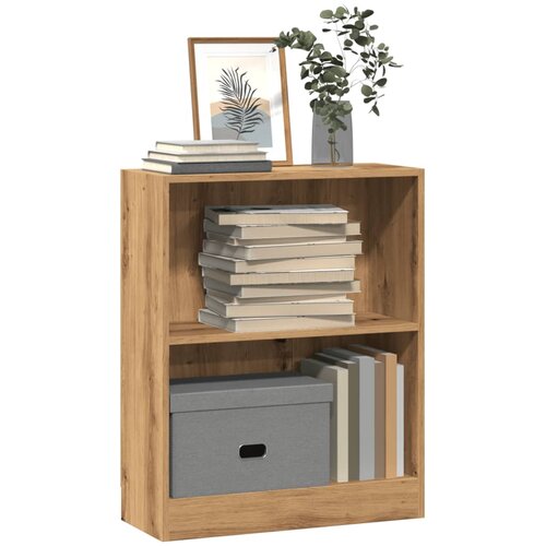  Regal za knjige boja hrasta 60 x 24 x 76 cm konstruirano drvo Slike