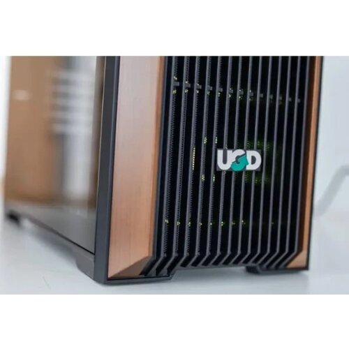 UGD Kuciste COOPER37, ATX, providna stranica, ugradjena 4xRGB kulera, Crno/braon,Midi Tower Slike