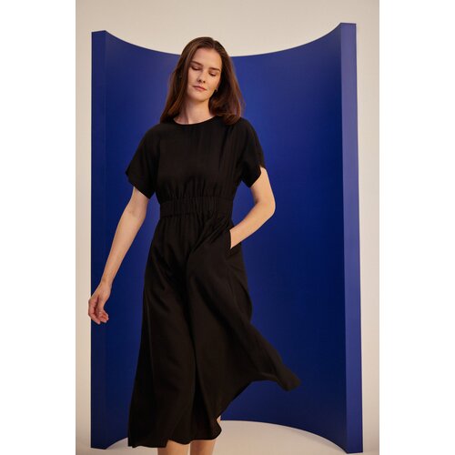 Marisse Black Viscose Dress Slike