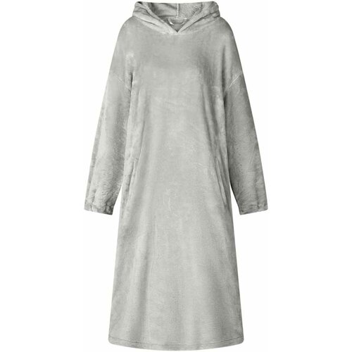 vidaXL Odeja s kapuco Siva s Flanel Cene