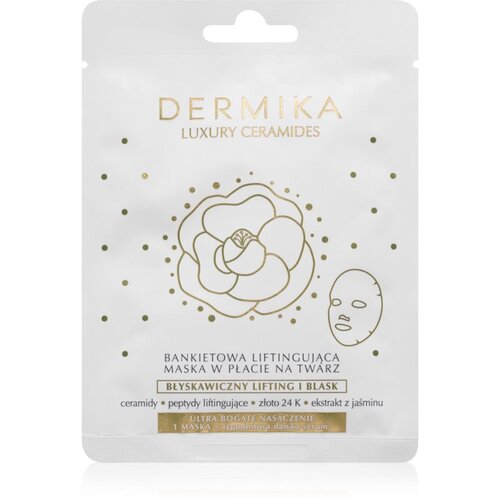 Dermika Luxury Ceramides lifting sheet maska s ceramidima 1 kom Slike