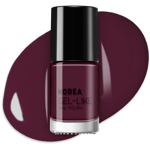 NOBEA Day-to-Day Gel-like Nail Polish lak za nohte z gel učinkom odtenek Maroon red #N46 6 ml Slike