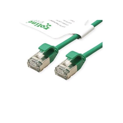 Secomp Roline GREEN U/FTP Data Center PatchCord 6A Slim LSOH zeleni 0.3m ( 5353 ) Cene
