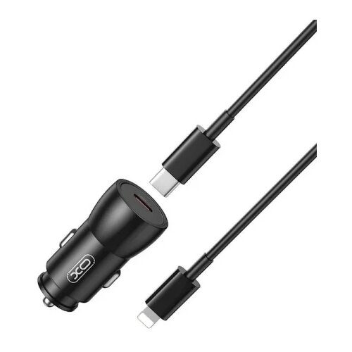XO car charger CC57 PD 25W 1x USB-C black + USB-C - Lightning cable Cijene