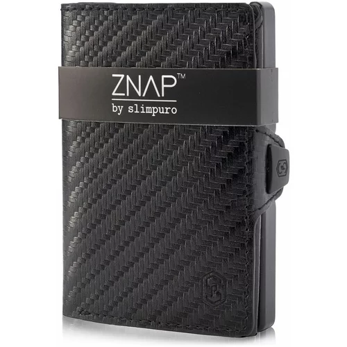 slimpuro ZNAP, tanka denarnica, 8 kartic, predelek za kovance, 8 × 1,5 × 6 cm (Š × V × G), zaščita RFID