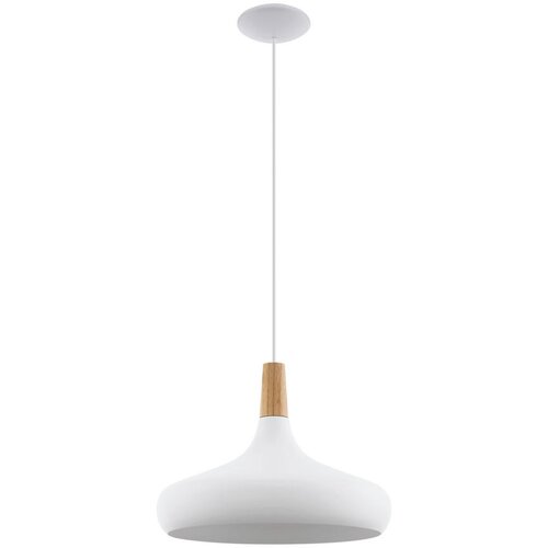 Lesnina-XXXL Bijela viseća svjetiljka s metalnim sjenilom &amp;oslash; 40 cm SABINAR &amp;ndash; Slike