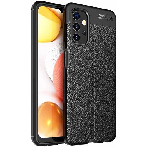 Cadorabo Case, združljiv s Samsungom v Deep Black - za&amp;scaron;čitni pokrov iz silikona TPU z plemenito imitacijsko usnjeno uporabo, (20582822) Slike